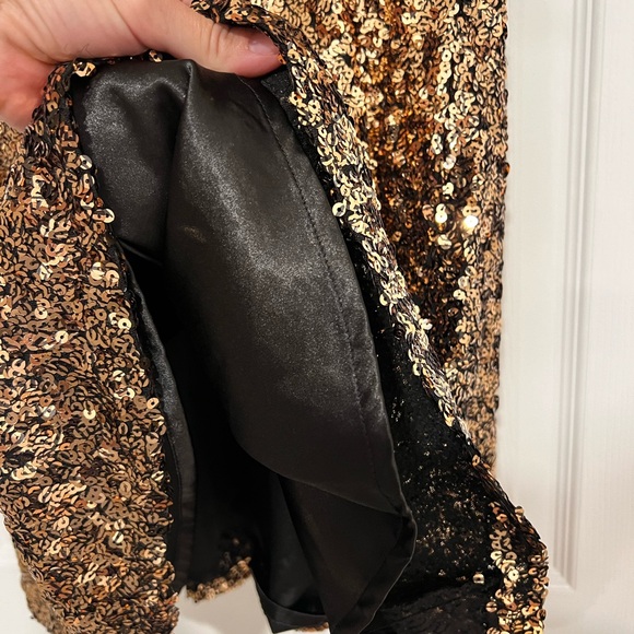 French Connection Sequin Fit & Flare Dress - Picture 2 of 5